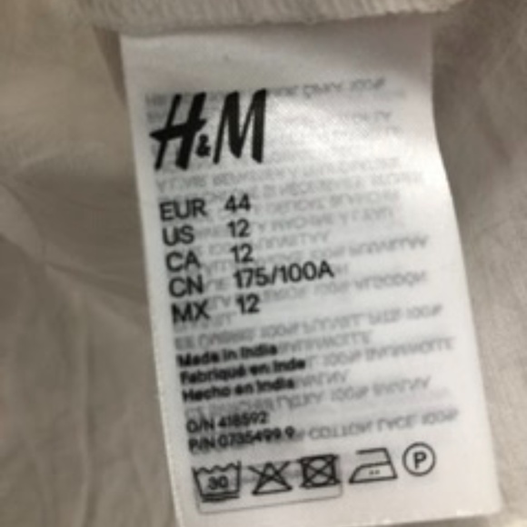 Cotton Raffled Blouse Top, M/L - Picture 7 of 9